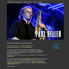 Paul Heller spielt Saxophon bei einem Live-Jazz-Konzert.